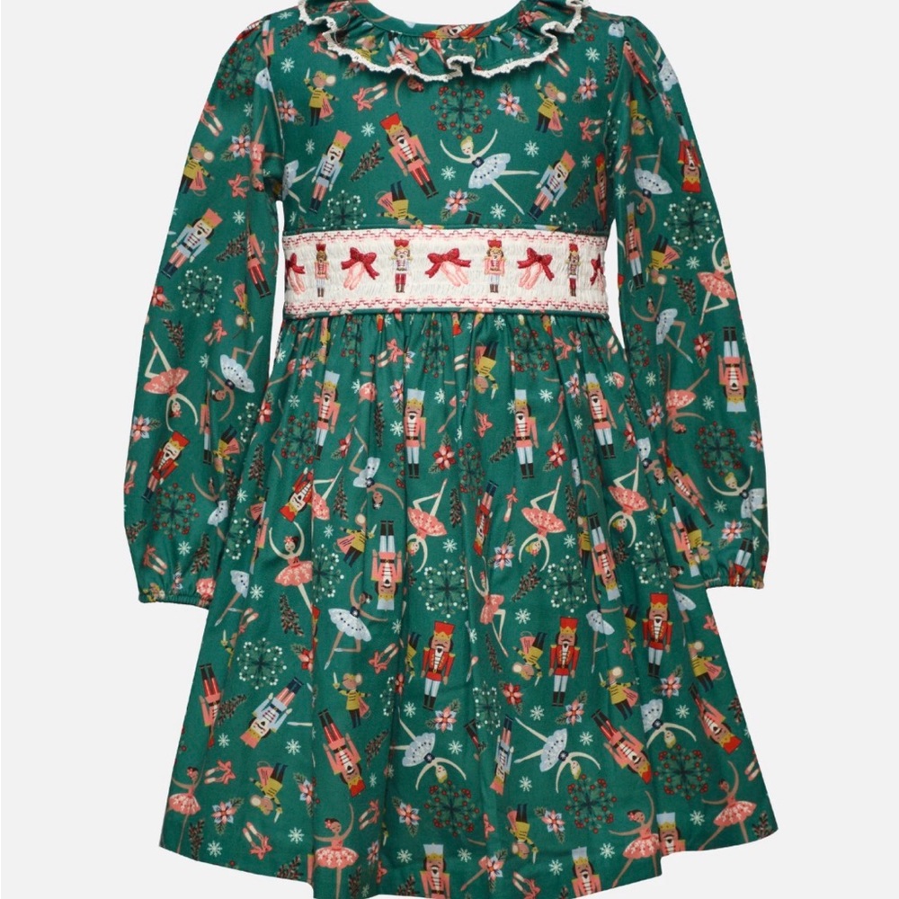 Bonnie Jean | Clara Smocked Nutcracker Dress | 6